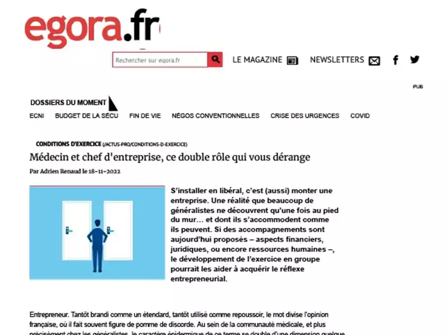 Catalyse - Article Egora.fr